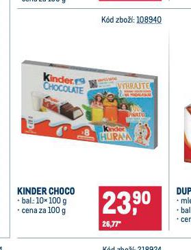KINDER CHOCO