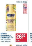 ABSOLUT PASSION FRUIT, STRAWBERRY 5%