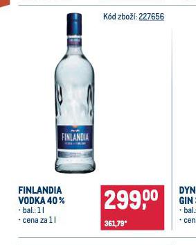 FINLANDIA VODKA 40%