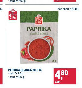 PAPRIKA SLADK MLET