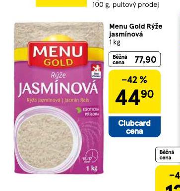 MENU GOLD RݎE JASMNOV