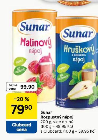 SUNAR ROZPUSTN NPOJ