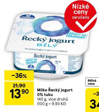 MILKO ECK JOGURT 0% TUKU
