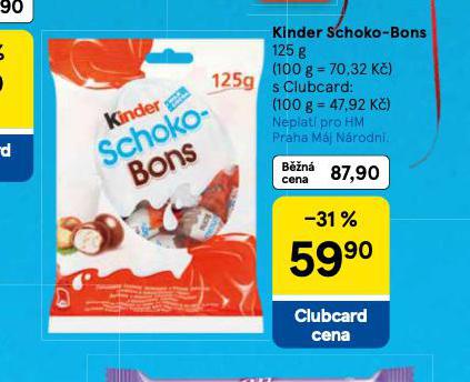 KINDER CHOCO BONS
