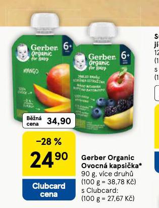 GERBER ORGANOC OVOCN KAPSIKA