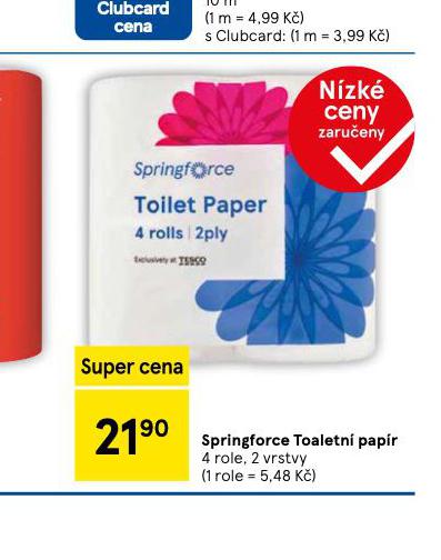 SPRINGFORCE TOALETN PAPR