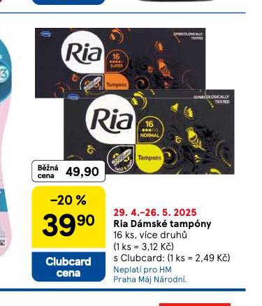RIA DMSK TAMPONY