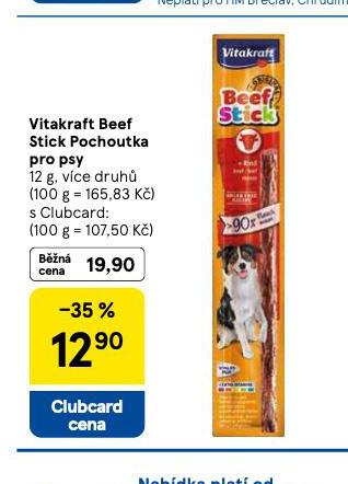 VITAKRAFT BEEF STICK POCHOUTKA PRO PSY