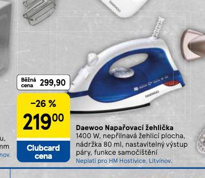 DAEWOO NAPAOVAC EHLIKA