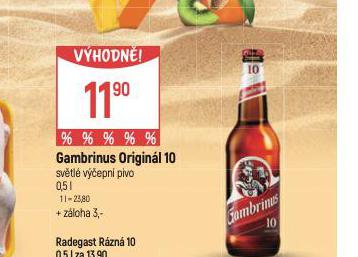 PIVO GAMBRINUS ORIGINL