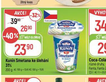 KUNN SMETANA KE LEHN 31%