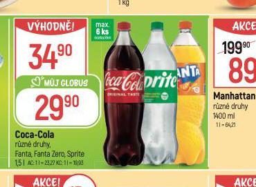 COCA COLA, FANTA, SPRITE