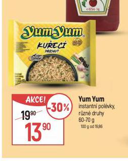 YUM YUM INSTANTN NUDLOV POLVKA