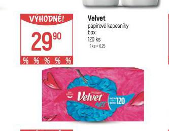 VELVET PAPROV KAPESNKY