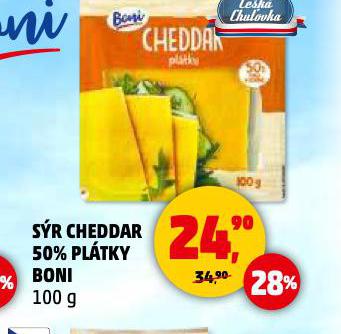 SR CHEDDAR 50% PLTKY BONI