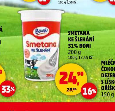 SMETANA KE LEHN 31% BONI