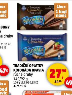 TRADIN OPLATKY KOLONDA OPAVIA