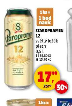 PIVO STAROPRAMEN 12