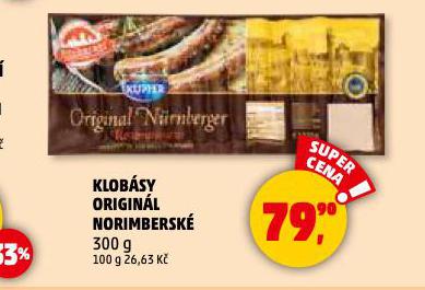 KLOBSY ORIGINL NORIMBERSK