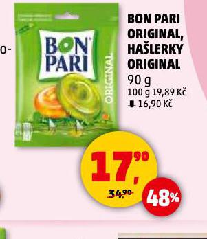 BON PARI ORIGINAL, HALERKY ORIGINAL