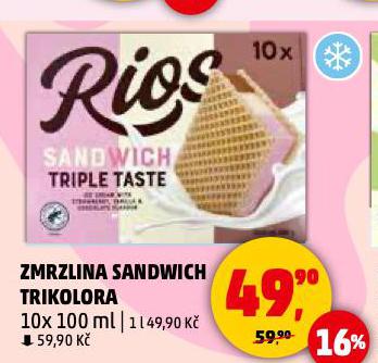 ZMRZLINA SANDWICH TRIKOLORA