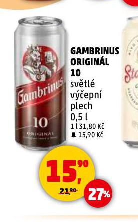 PIVO GAMBRINUS ORIGINL