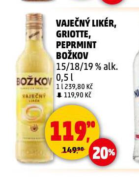BOKOV VAJEN LIKR, PEPRMINT, GRIOTKA