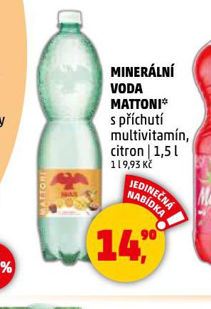 MATTONI S PCHUT MULTIVITAMN, CITRON