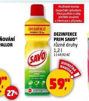 SAVO DEZINFEKCE PRIM