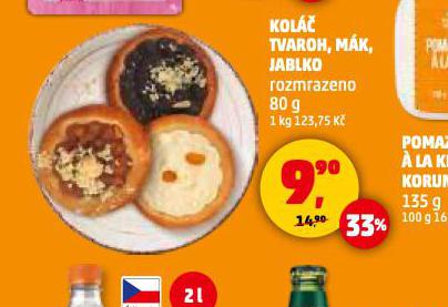 KOL TVAROH, MK, JABLKO