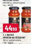F. J. KAISER OMKA NA TSTOVINY