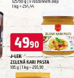 J LEK ZELEN KARI PASTA