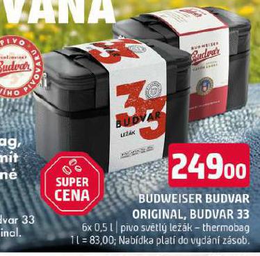 PIVO BUDWEISER BUDVAR ORIGINAL