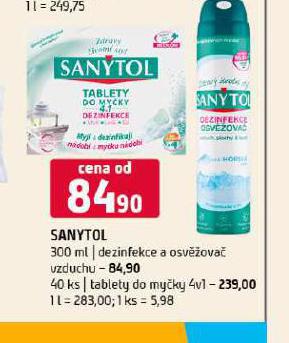 SANYTOL TABLETY DO MYKY