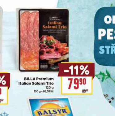 BILLA PREMIUM ITALIAN SALAMI TRIO