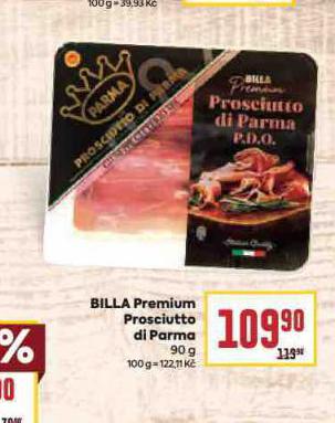 BILLA PREMIUM PROSCIUTTO DI PARMA