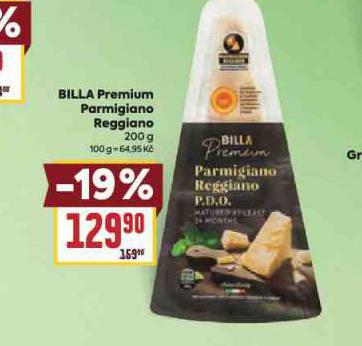 BILLA PREMIUM PARMIGIANO REGGIANO