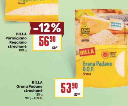 BILLA GRANA PADANO STROUHAN