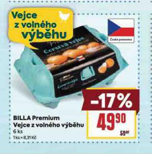BILLA PREMIUM VEJCE 6 ks