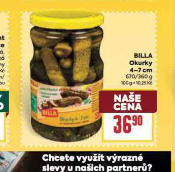 BILLA OKURKY 4-7 CM