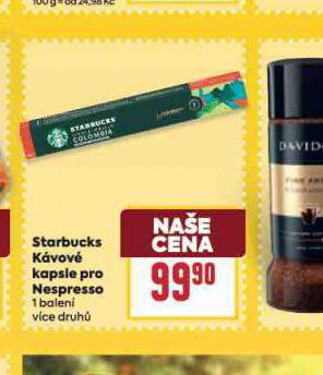 STARBUCKS KVOV KAPSLE PRO NESPRESSO