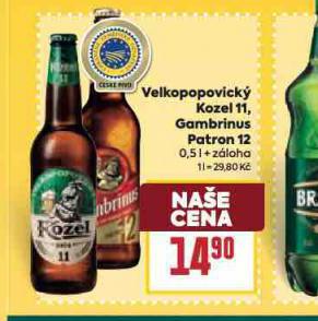 PIVO GAMBRINUS PATRON 12