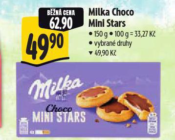 MILKA CHOCO MINI STARS