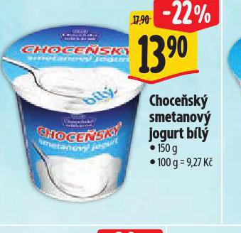 CHOCESK SMETANOV JOGURT BL