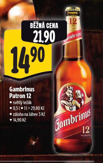 PIVO GAMBRINUS PATRON 12