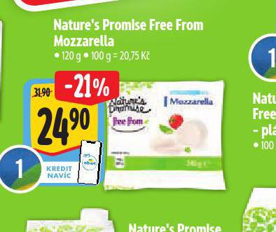 FREE FROM MOZZARELLA