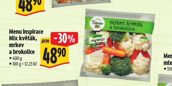 MENU INSPIRACE MIX KVTK, MRKEV A BROKOLICE