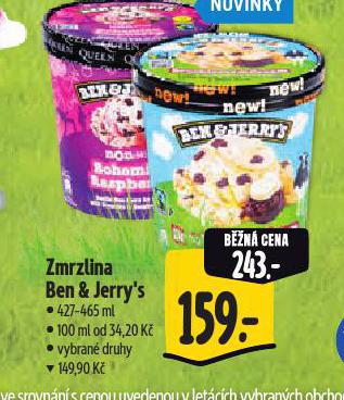 BEN & JERRYS ZMRZLINA