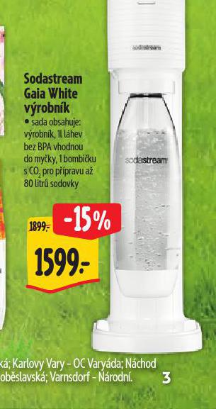 SODASTREAM GAIA WHITE VROBNK 
