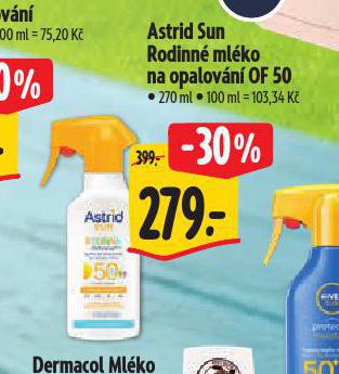 ASTRID SUN RODINN MLKO NA OPALOVN OF 50